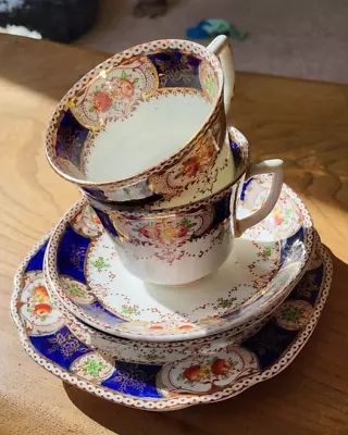 Buy Vintage 1920's Doric China Art Deco Tea Set - 2 Plates, Saucers And 2 Cups • 7.99£