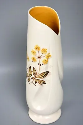 Buy Vintage/Retro Ceramic Vase, Burleigh Ware, Floral Neutral Design, 1950's/60's • 12£