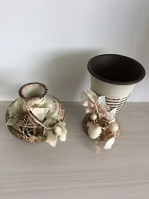 Buy SHELF Pottery (Halifax) 2 Lovely Vases Exc Cond • 20£
