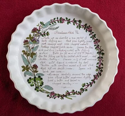 Buy Royal Winton Pottery Farmhouse Herb Pie Recipe Tart / Quiche Dish 9  Cooking  • 12£