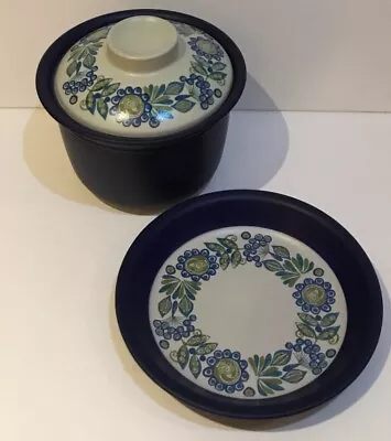 Buy Figgjo Flint Pottery Norway Casserole Dish & Bowl/plate Tor Viking Flameware • 32.50£