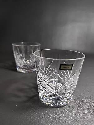 Buy 2 Webb Corbett Crystal Whiskey Glasses Tumblers 3  Julia Cut, 6 Available • 15.99£