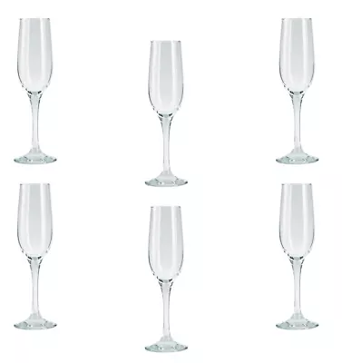 Buy Champagne Glasses. Long Steam Prosecco Flute. Drink Party. (Pack Of 6) (215 Ml). • 14.95£