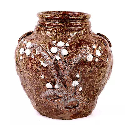 Buy Chinese Art Pottery Vase Applied Blossom Early To Mid Century • 250£
