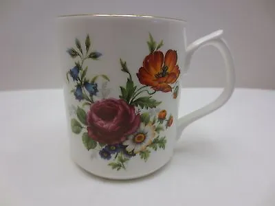 Buy Jason Works NANRICH POTTERY PETITE Breakfast Floral Mug England  BLUE BONE 8 Oz • 11.66£