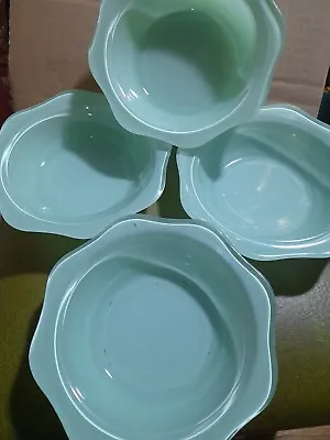 Buy Four Vintage 1960s Pyrex Glass 15cm Serving Plate Dish Celadon Mint Green  • 28£