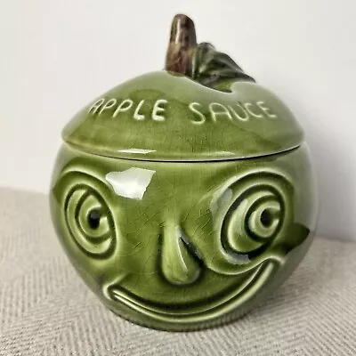 Buy Vintage SylvaC Apple Sauce Novelty Rosy Cheeks Face Pot No.4549 - 12cm X 12cm • 18.50£