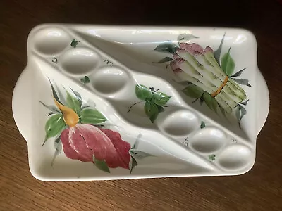 Buy Italian Pottery Hors D'oeuvre  Hand Painted Sectioned Dish • 21.99£