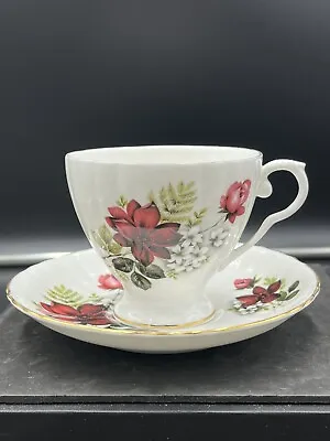 Buy Royal Grafton Fine Bone China Made In England Floral Teacup & Saucer • 12.50£