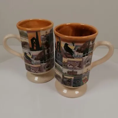 Buy Pair Of Presingoll Pottery Mugs - Made In Cornwall (England)  • 14.99£