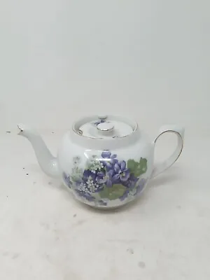 Buy Vintage Victoria China Czechoslovakia Perfect Teapot Blue Floral • 9.99£