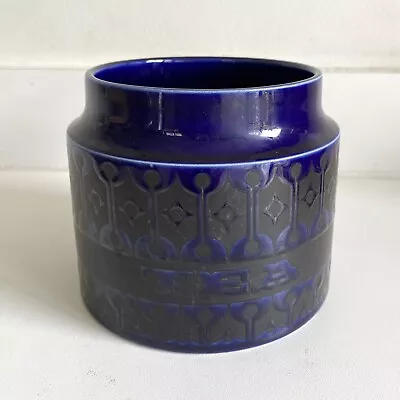 Buy Hornsea Blue Heirloom Tea Jar Canister Vintage Retro • 6£