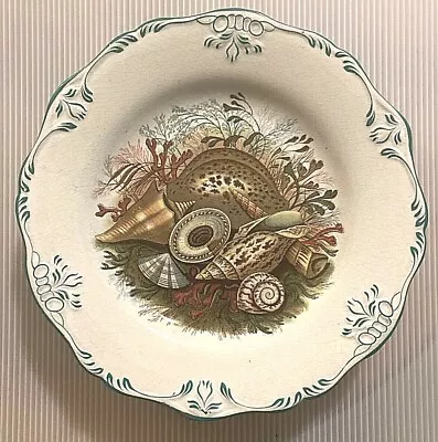Buy Rare Pair Charles Hobbs  Dinner Plates  Shell  Pattern Antique England 1870 • 182.22£