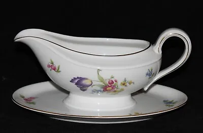Buy Thomas Vintage China Gravy Boat With Attached Underplate Germany Pattern 3557 • 56.89£
