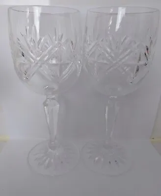 Buy 2 Unused Edinburgh Crystal Ness Cut 17cm - 6 5/8 Wine Glasses. • 40£