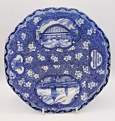 Buy Maling Pottery Exhibition Blue & White Plate 1929 • 45£