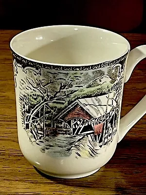 Buy The Friendly Village Coffee Mug Cup Johnson Brothers England Covered Bridge 10oz • 7.68£