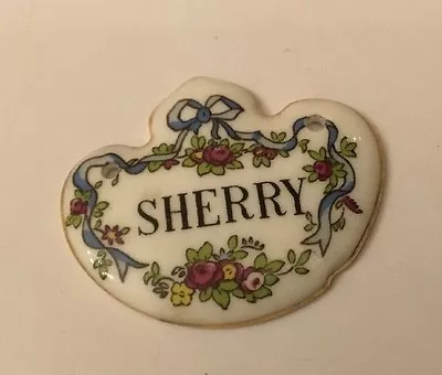 Buy Vintage Crown Staffordshire  China  Porcelain  Decanter Label Sherry • 10£