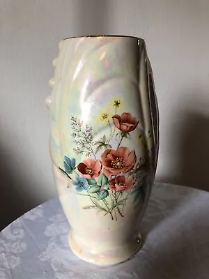 Buy Price Kensington Floral Decoration Lustre Ware  Vase 2989 - 25.5cm High • 14.95£