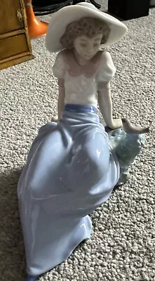 Buy Collectible Lladro Nao Daisa 1987 Girl Listening To The Birds Porcelain Figurine • 5£