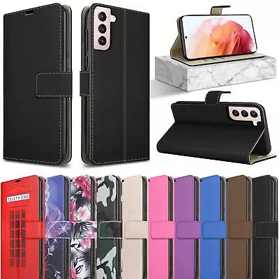 Buy For Samsung Galaxy S21 5G Case, 6.2 , Slim Leather Flip Wallet Stand Phone Cover • 4.95£
