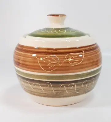 Buy Dragon Pottery Wales Sugar Bowl With Lid Vintage Studio Pottery Rhayader Gift AF • 10£