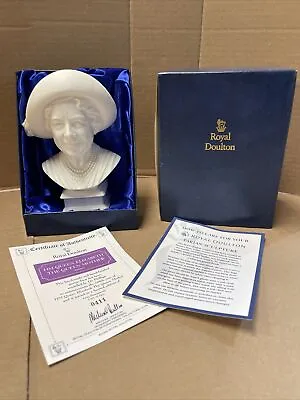 Buy Royal Doulton HM Queen Elizabeth The Queen Mother Parian Bust. RARE #411 • 119.88£
