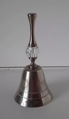 Buy Vintage Silver Pewter Decorative Bell With Glass Ware  • 32.99£