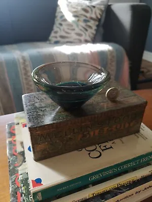 Buy Mdina Mid Century Modern Glass Bowl With Label.  • 0.99£