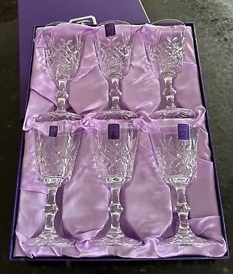Buy Edinburgh Crystal Wine Glasses X6 (Boxed) • 12.50£