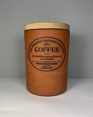 Buy The Original Suffolk Canister By Henry Watson - Coffee Canister -Terracotta 16cm • 14.99£