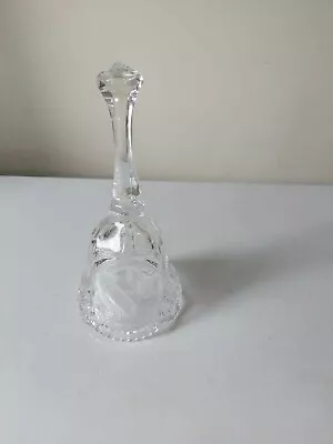 Buy Large Led Cut Crystal Glass Bell With Patterned Serrated Bottom  • 11.50£