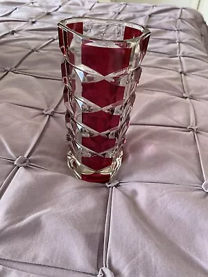 Buy Vintage 1970's Luminarc France Windsor Rubis By JG Durand Glass Vase 7 Inches • 9.03£