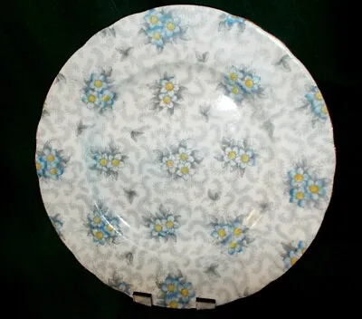 Buy Tuscan Fine English Bone China Blue Flower Chintz Pattern 8 1/8  Salad Plate • 5.74£