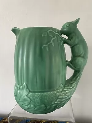 Buy Vintage SylvaC  Pottery 1959 Acorn Jug With Squirrel Handle 22cm High X 20 X14cm • 45£