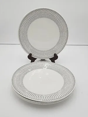 Buy J&G Meakin England SCRAFFITO  Ironstone Dinner Plates Set Of 4 • 94.84£