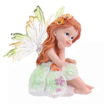 Buy  Flower Fairy Ornament Glass Container Resin Craft Decor Out Door Modeling • 14.98£