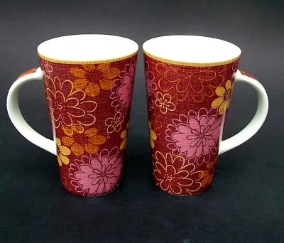Buy TWO Johnson Brothers UK Made Porcelain 340ml Tall Tea Or Coffee Mugs Look In VGC • 9.95£