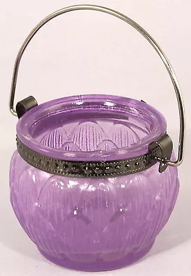 Buy Elegant Glass TEALIGHT HOLDER ~ ~ ~ Hanging Handle Hook Tea Light Candle Pastel  • 6.40£