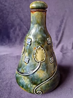 Buy Art Nouveau Antique Royal Doulton Flask / Decanter For James Burrough • 39.99£
