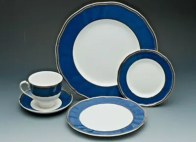 Buy Crown Sapphire Fine Bone China By Wedgewood, England, 5 Piece Place Setting • 168.42£