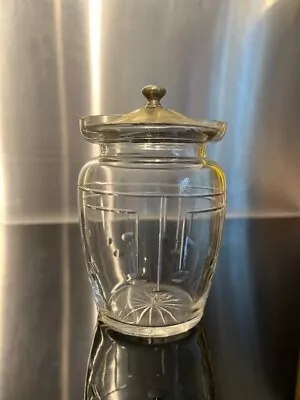Buy Vintage Glass Preserve Pot With Lid • 5.99£