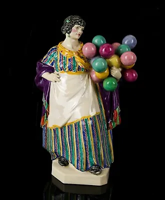 Buy CHARLES VYSE For CHELSEA POTTERY - 'THE BALLOON WOMAN' 1922 LADY FIGURE MODEL • 900£