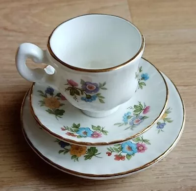 Buy Ashleydale Floral Fine Bone China Trio Cup Saucer & Plate • 2.49£