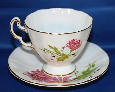 Buy Vintage Adderley Teacup & Saucer Chrysanthemum Fine Bone China England #H606 • 28.41£