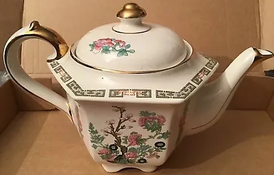 Buy Vintage 50’s ‘Sadler’ Indian Tree Pattern Hexagonal Shaped 4 Cup Teapot (1659D) • 30£