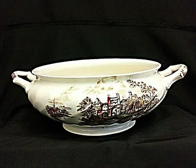 Buy Vintage Johnson Bros Ancient Towers 2 Handled Serving Dish 1965 - 1978 No Lid • 6.99£