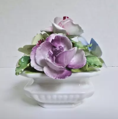 Buy Crown Staffordshire Florals Fine Bone China Flowers In Flower Pot England 3.25  • 19.89£