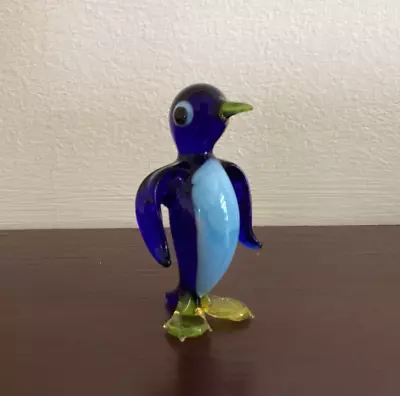 Buy Vintage Hand Blown Glass Penguin - Bird Animal Murano Style • 25£