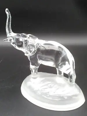 Buy Vtg Cristal D'Arques Boutique 24% Lead Crystal 6x6 Elephant Frosted Base • 18.24£
